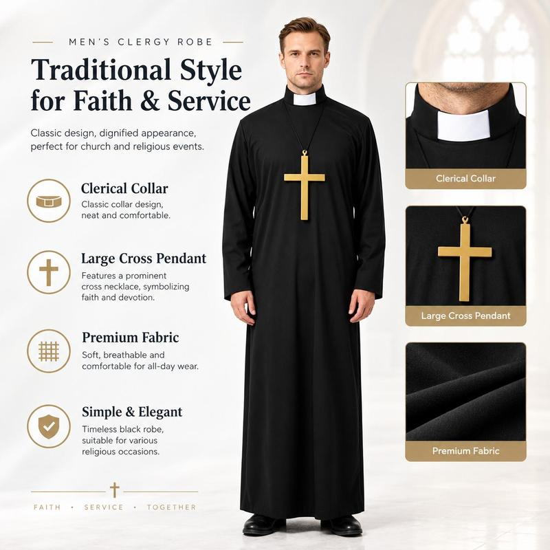 CostumeDaddy priest costume - details
